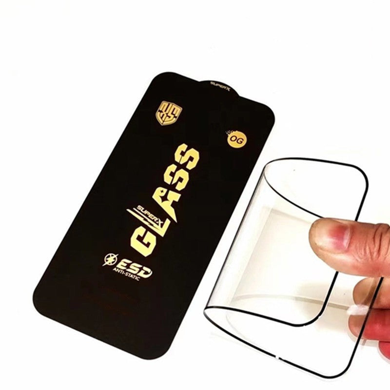 Folie de Protectie pentru Xiaomi Poco X6 Pro, Sticla Securizata ESD, Margini Negre, Rezistenta la Zgirieturi, Antistatica, 0.35 mm, Transparenta