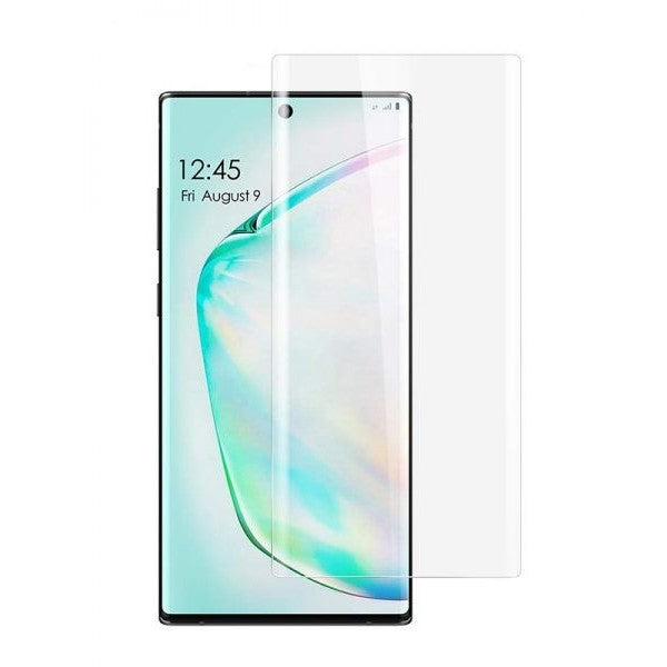 Folie Sticla Securizata, 9H, Transparenta HD, pentru pentru Curbata compatibila cu Samsung Galaxy Note 10 Plus, Transparent