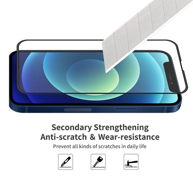 Folie Sticla ® compatibila cu Apple iPhone 14 Plus / 13 Pro Max 111D Negru