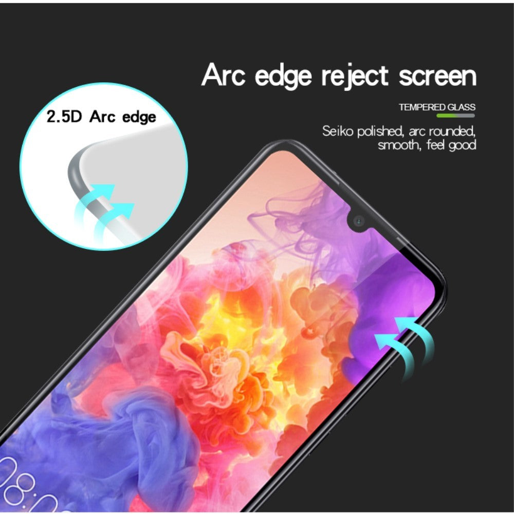 Folie Sticla ® compatibila cu Huawei Ascend P30 111D Negru