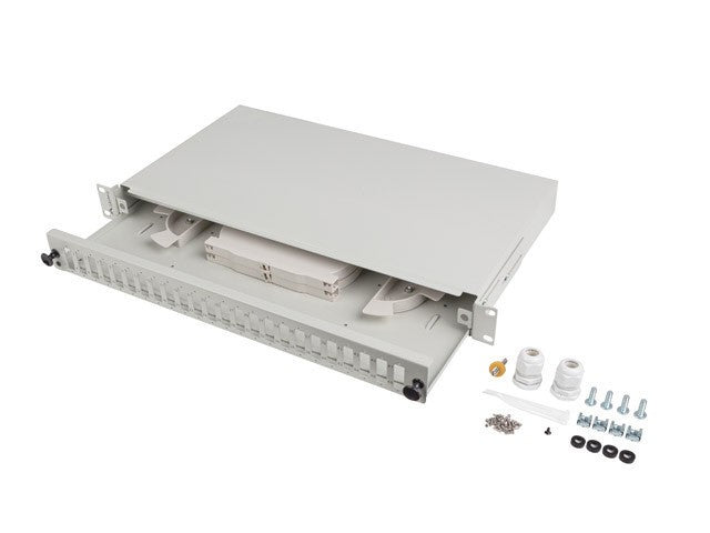 Patch panel fibra rack 19" 1U 24x SC "FOP1-24SD-LQS"