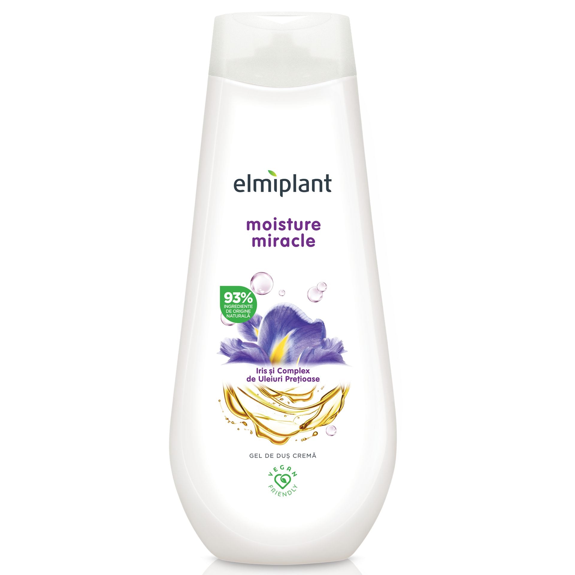 Gel de Dus Crema, Elmiplant, Cu Iris si Uleiuri Pretioase, 750 ml