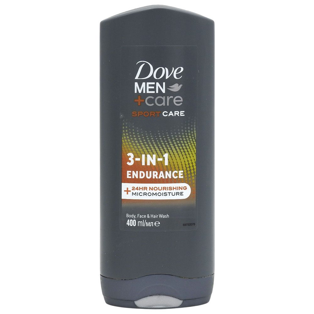 Gel de Dus, Dove, 400 ml Men 3in1 Endurance