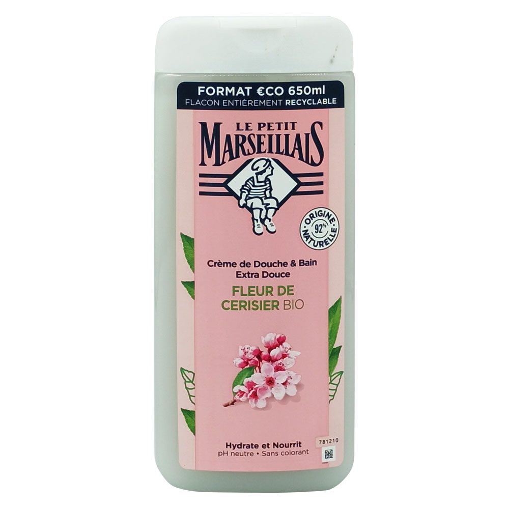 Gel de Dus, Le Petit Marseillais, 650 ml Bio Flori de Cires