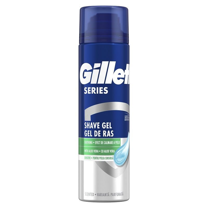 Gel, Gillette, Ras 200 ml Series Soothing Aloe Vera