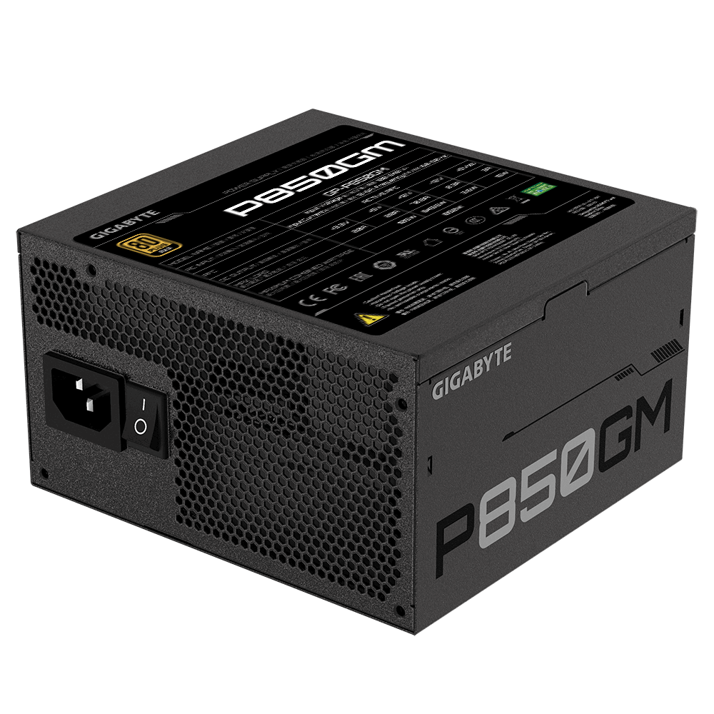 SURSA SURSA GIGABYTE , 850 W, modulara, ATX 12V 2.31, fan 120 mm x 1, 80 Plus Gold, "GP-P850GM"