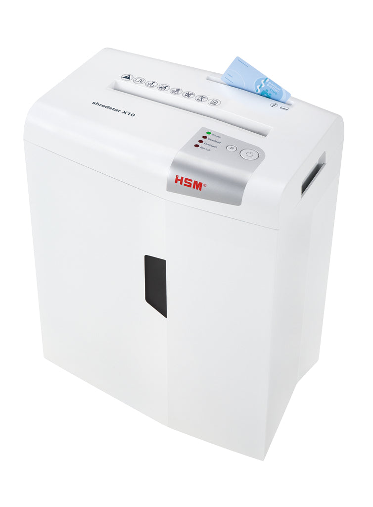 Distrugator documente manual HSM ShredStar X10, 10 coli, cross cut (4.5 x 30mm), securitate 4 "H-1045111"