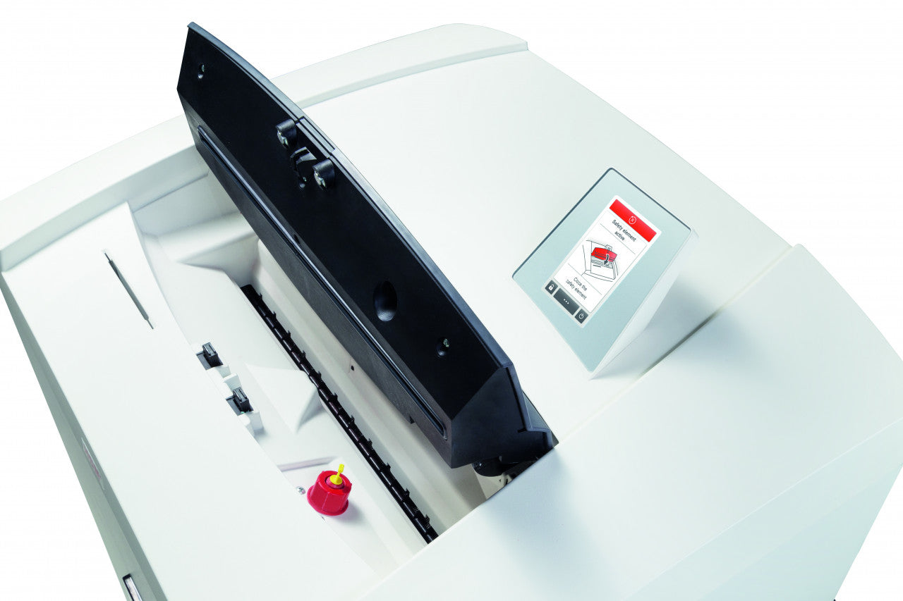 Distrugator documente manual HSM Securio P44i, 43-45 coli, cross cut (3,9 x 40mm), de securitate 4 "H-1873121"