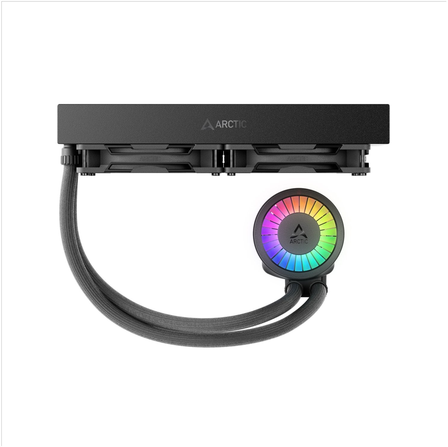 COOLER Arctic "Liquid Freezer III Pro 280 A-RGB", skt. LGA1851, LGA 1700, AM4, AM5, racire cu lichid, 2 x 140mm P14 Pro ARGB, 800 - 2800 RPM, ARGB, negru "ACFRE00183A"