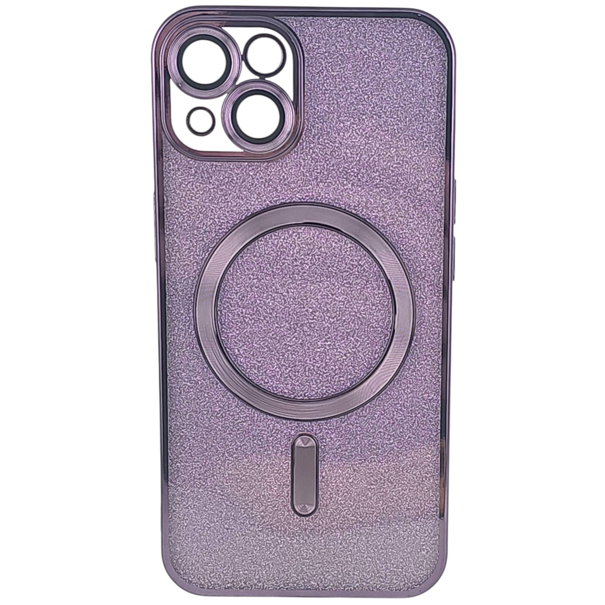 Husa de Protectie 2 in 1, pentru Apple iPhone 15 Plus, Compatibila MagSafe, Magnetica, cu Protectie Lentila, din TPU, Mov