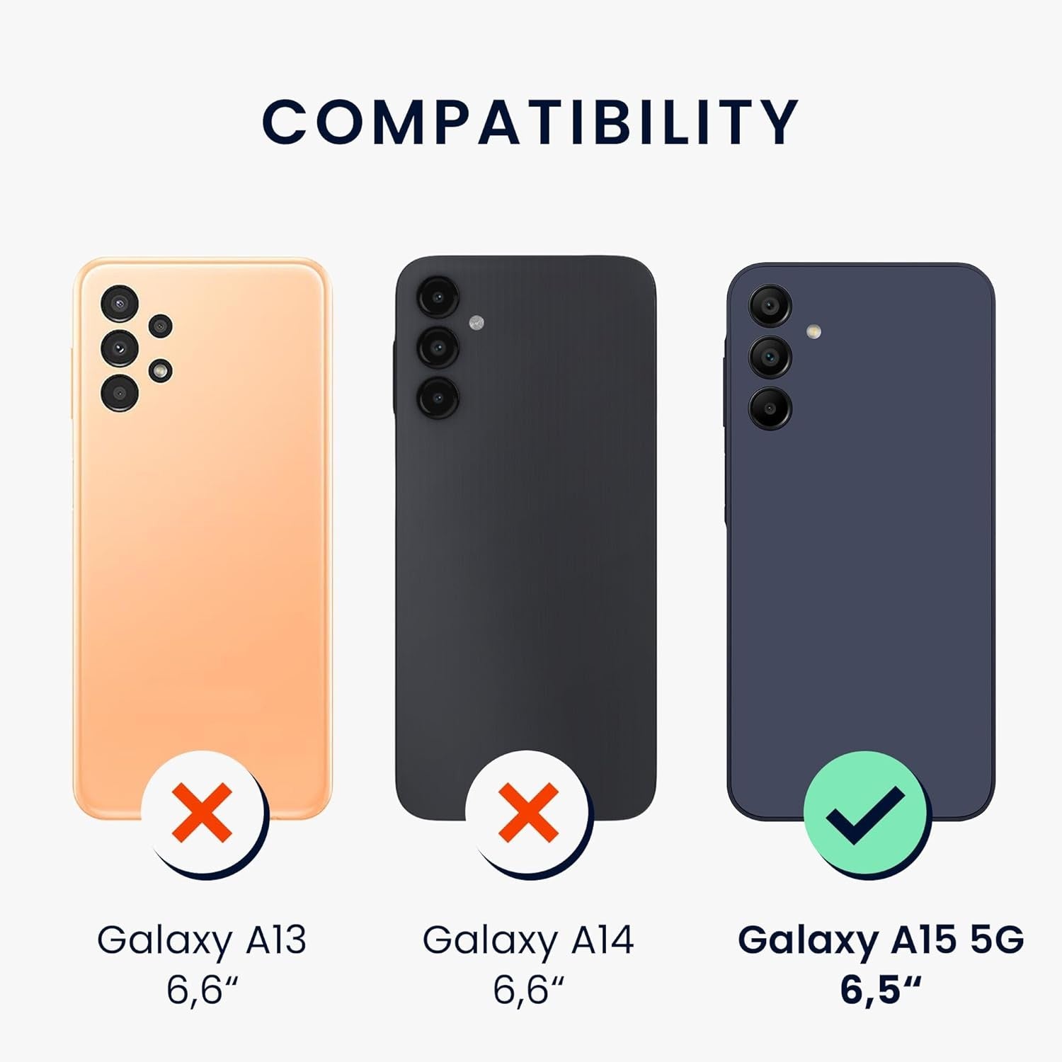 Husa de Protectie Matte TPU, pentru Samsung Galaxy A15, Protectie Camera, Antisoc, Antizgariere, Antialunecare, Acoperire Completa, Negru