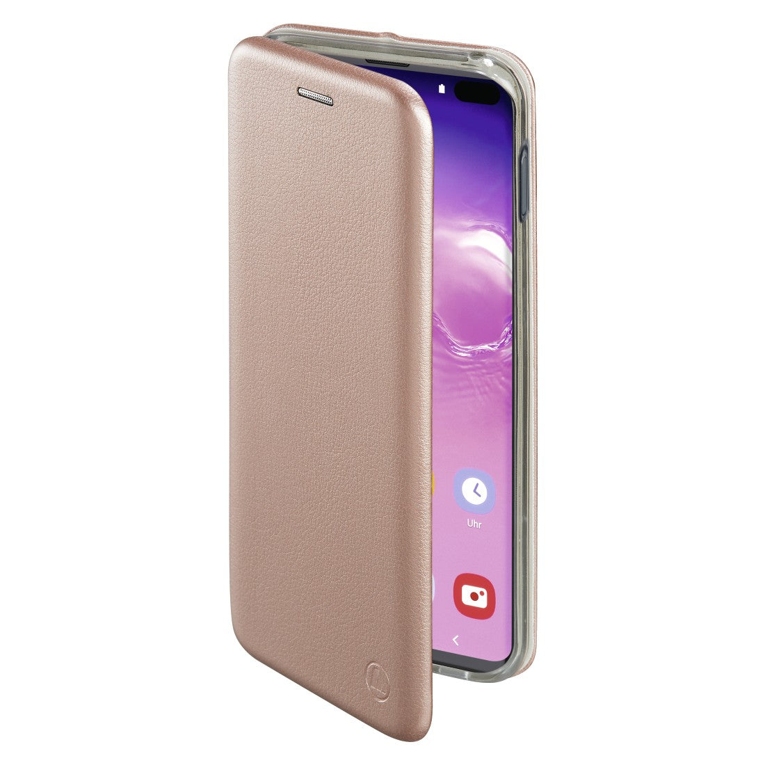 Husa de protectie compatibila cu Samsung Galaxy A32 5G Magnet Book Case Roz-Auriu