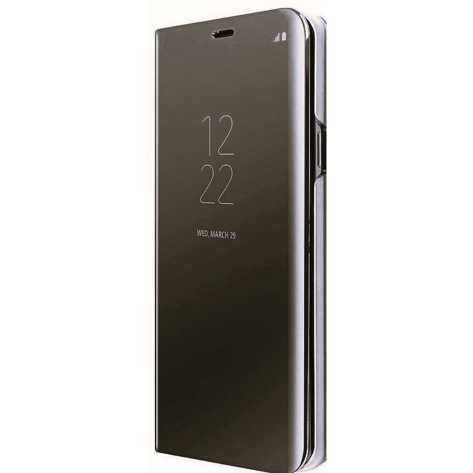 Husa de Protectie, pentru Huawei P30 Pro, Capac Oglinda, din Plastic, Negru