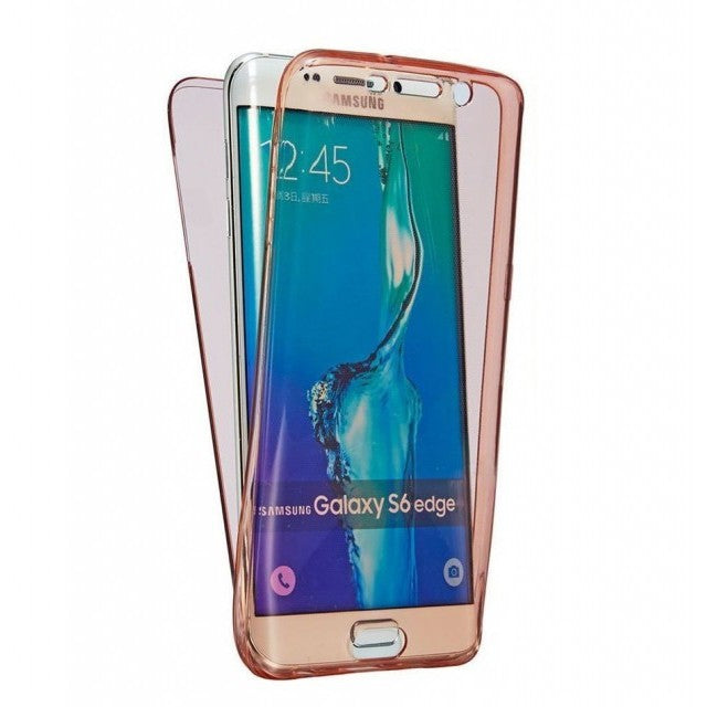 Husa de protectie Flippy® pentru Samsung S6 Full Tpu 360 Roz Auriu