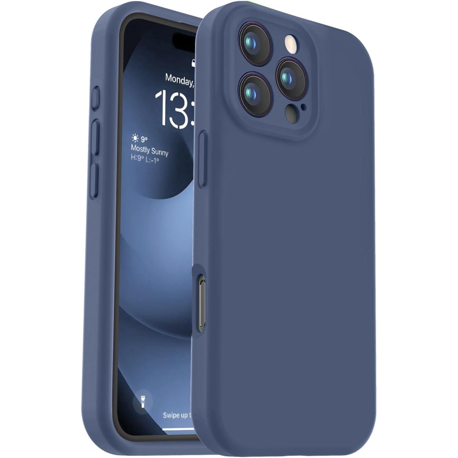 Husa de Protectie Matte TPU, pentru OnePlus Nord CE2 Lite, Protectie Camera, Antisoc, Antizgariere, Antialunecare, Acoperire Completa, Albastru