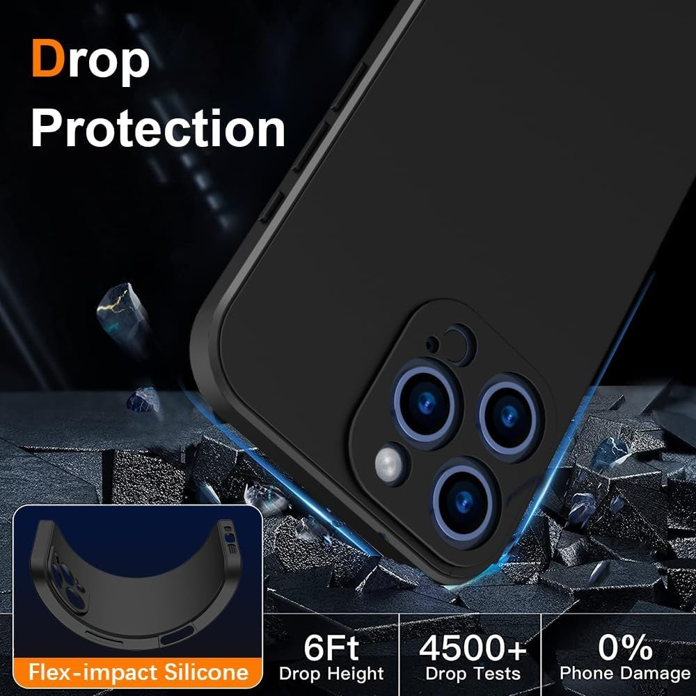 Husa de Protectie Matte TPU, pentru OnePlus Nord CE2 Lite, Protectie Camera, Antisoc, Antizgariere, Antialunecare, Acoperire Completa, Negru