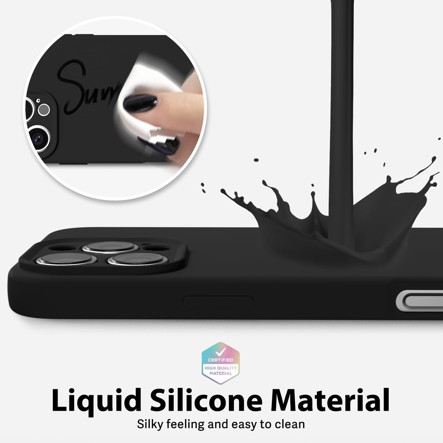 Husa de Protectie Matte TPU, pentru OnePlus Nord CE3 Lite, Protectie Camera, Antisoc, Antizgariere, Antialunecare, Acoperire Completa, Negru