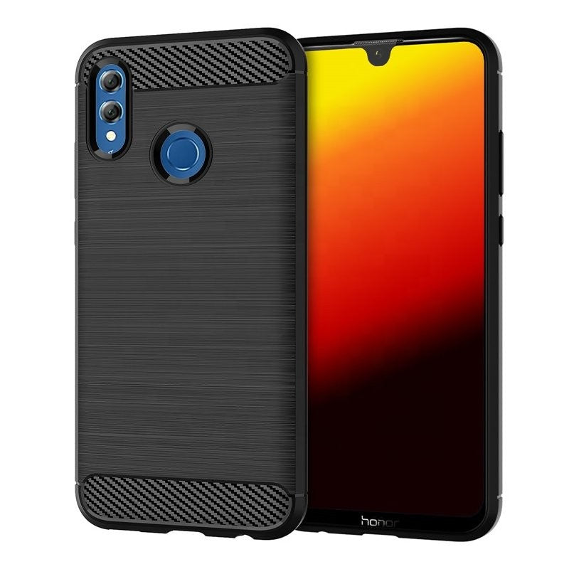 Husa de protectie Tpu, carbon, pentru Samsung Galaxy A8 2018, Negru