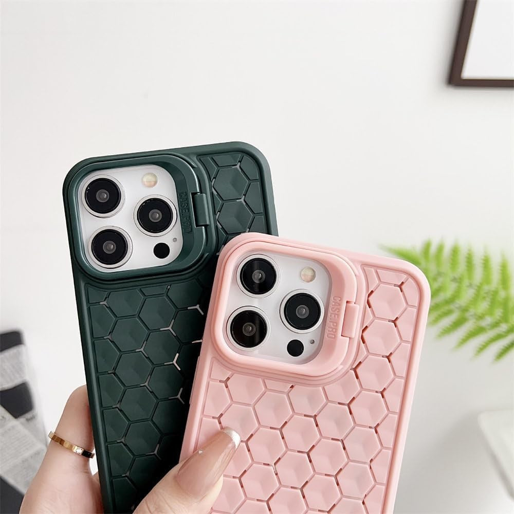 Husa de Protectie TPU, pentru Apple iPhone 14 Pro, 3D Cube, cu Inel, Protectie Camera, Antisoc, Antizgariere, Antialunecare, Acoperire Completa, Roz