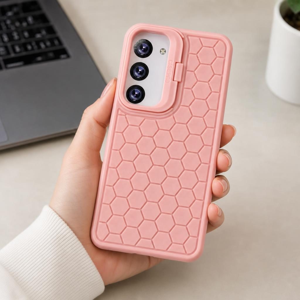 Husa de Protectie TPU, pentru Samsung Galaxy S24 Plus, 3D Cube, cu Inel, Protectie Camera, Antisoc, Antizgariere, Antialunecare, Acoperire Completa, Roz