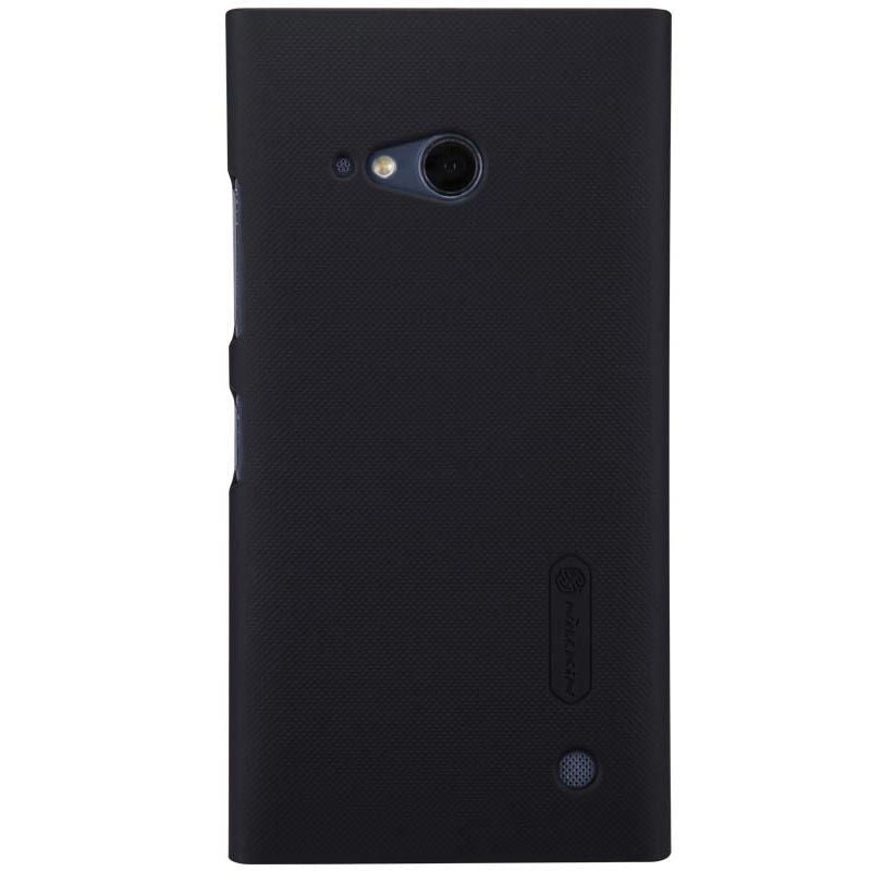 Husa Microsoft Lumia 1520 Nillkin Frosted Shield Negru + Folie de protectie