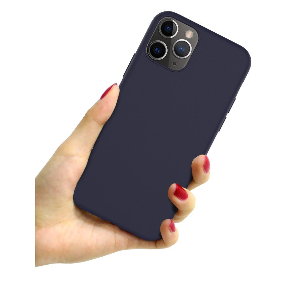 Husa protectie Flippy compatibila cu Apple iPhone 13 Pro Matte Tpu Albastru Inchis Mat