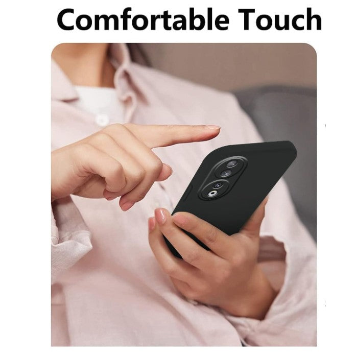 Husa Protectie, compatibila cu Honor 90 Lite/X50i, TPU Carbon, Negru