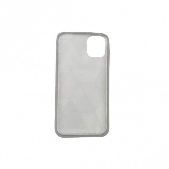 Husa protectie compatibila cu Samsung Galaxy A52 Soft IMD TPU Marble Geometric Alb