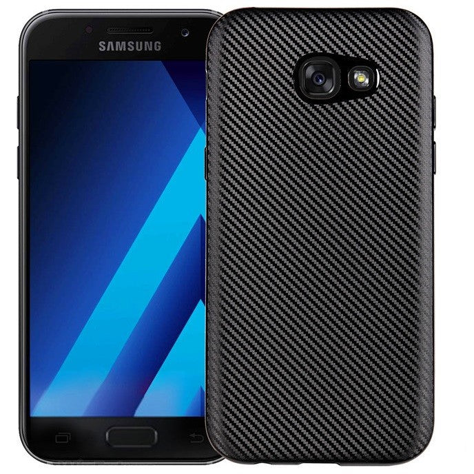 Husa Samsung Galaxy A3 2017 i-Zore Carbon Fiber Auriu
