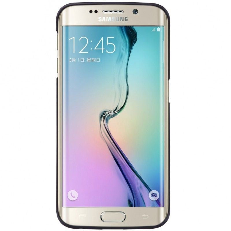 Husa Samsung Galaxy S6 Edge Nillkin Frosted Shield Negru + Folie de protectie