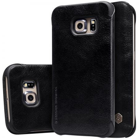 Husa Samsung Galaxy S6 Nillkin Qin Flip Negru