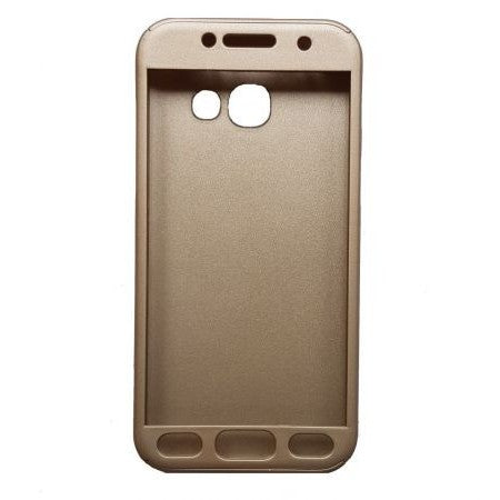 Husa Samsung Galaxy S7 Full Cover 360 Auriu + Folie de protectie