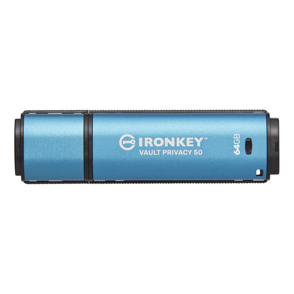 64GB IronKey Vault Privacy 50 AES-256 Encrypted, FIPS 197, "IKVP50/64GB"