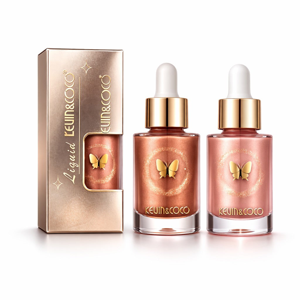 Iluminator Lichid Kevin&Coco, Model Luminizer, Efect Stralucire Bronz Luminos 3.5x3.5x8.5cm, Multicolor , Model B