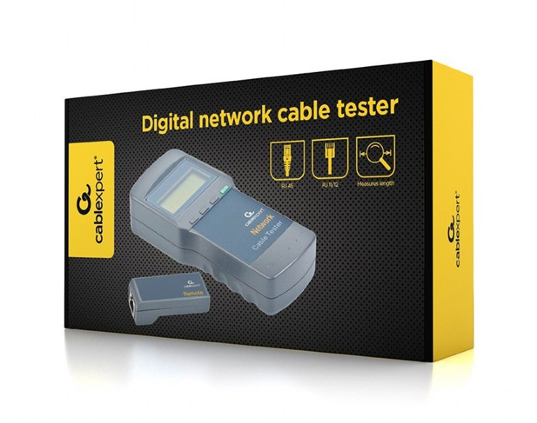TESTER CABLU RETEA GEMBIRD pt. cablu UTP, STP, coaxial si de telefon: circuit deschis, scurtcircuit, conexiune inversa etc., "NCT-31"