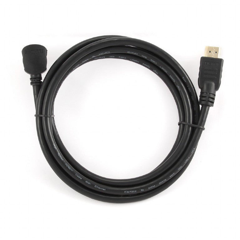 CABLU video GEMBIRD, HDMI (T) la HDMI (T), 1.8m, conectori auriti, rezolutie maxima 4K (3840 x 2160) la 60 Hz, 90 grade, negru, "CC-HDMI490-6"