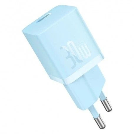 INCARCATOR retea Baseus GaN5 Pro, Quick Charge 30W, 1 x USB Type-C, include cablu USB Type-C la USB Type-C 100W 1m, albastru "P10110902313-00" - 6932172654429