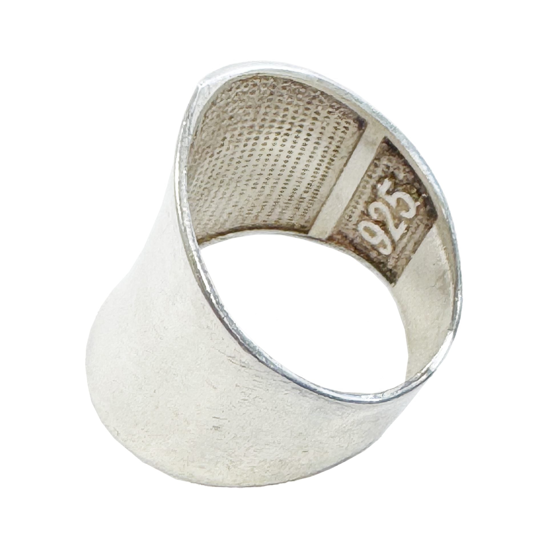 Inel pentru Dama, Argint 925, Model Cilindric, 4.179 g,2.5 cm x 1.8 cm, Marimea 56, Argintiu