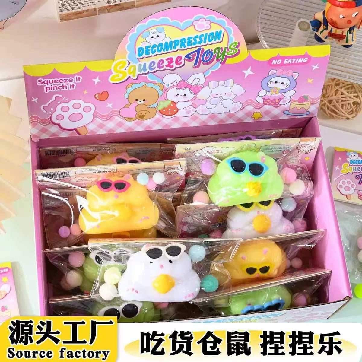Jucarie Antistres Squishy, Flippy, cu Revenire Lenta, Squeeze Pinch Family, Model Pisicuta