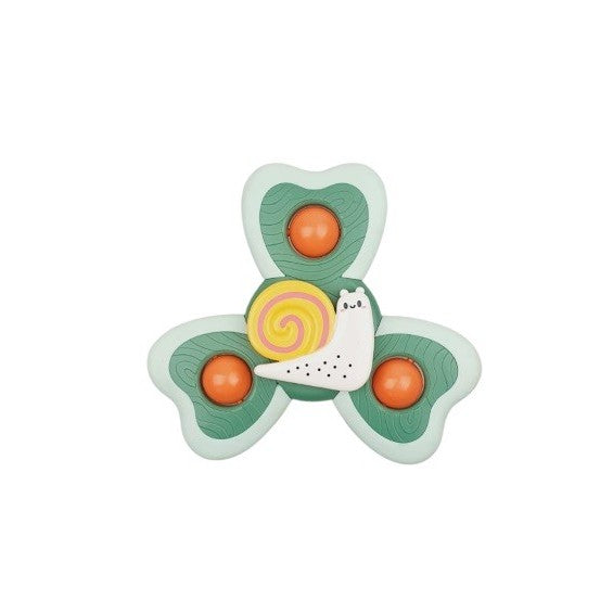 Jucarie Spinner pentru copii cu 3 laturi, Spinimals Premium Melc, Verde