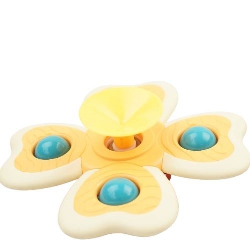 Jucarie Spinner pentru copii cu 4 laturi, Spinimals Fluture, Galben