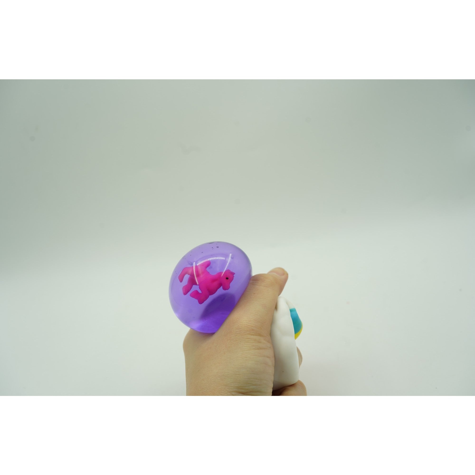 Jucarie Squishy, Norisor curcubeu, Squeeze Pinch Family, Fidget Toy, Roz