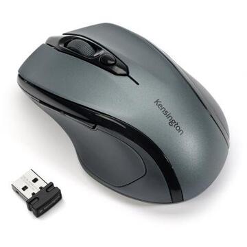 MOUSE Kensington - ergonomic, "Profit Mid-Size", PC sau NB, wireless, 2.4GHz, optic, 1600 dpi, butoane/scroll 3/1, USB, negru, "K72423WW"