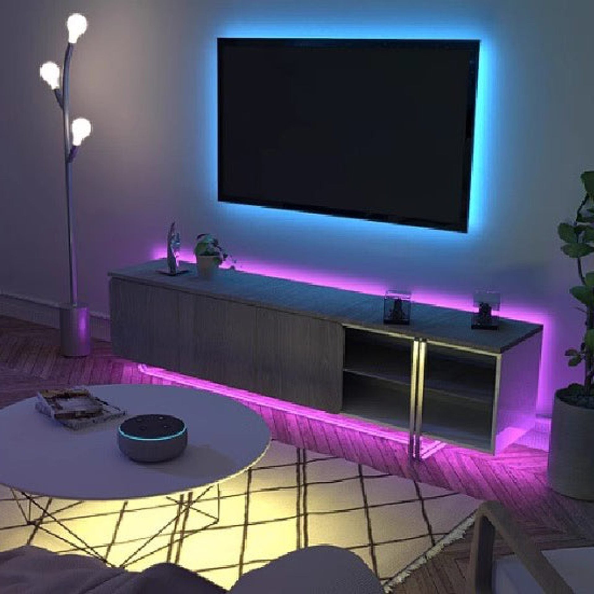 Kit Banda LED 5050 5m cu telecomanda, RGB, 10W/m, 5m, IP44