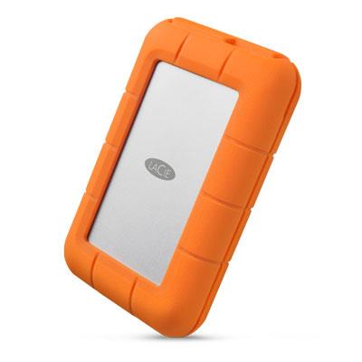 HDD extern LACIE 1 TB, Rugged mini, 2.5 inch, USB 3.0, portocaliu/ argintiu, "LAC301558"