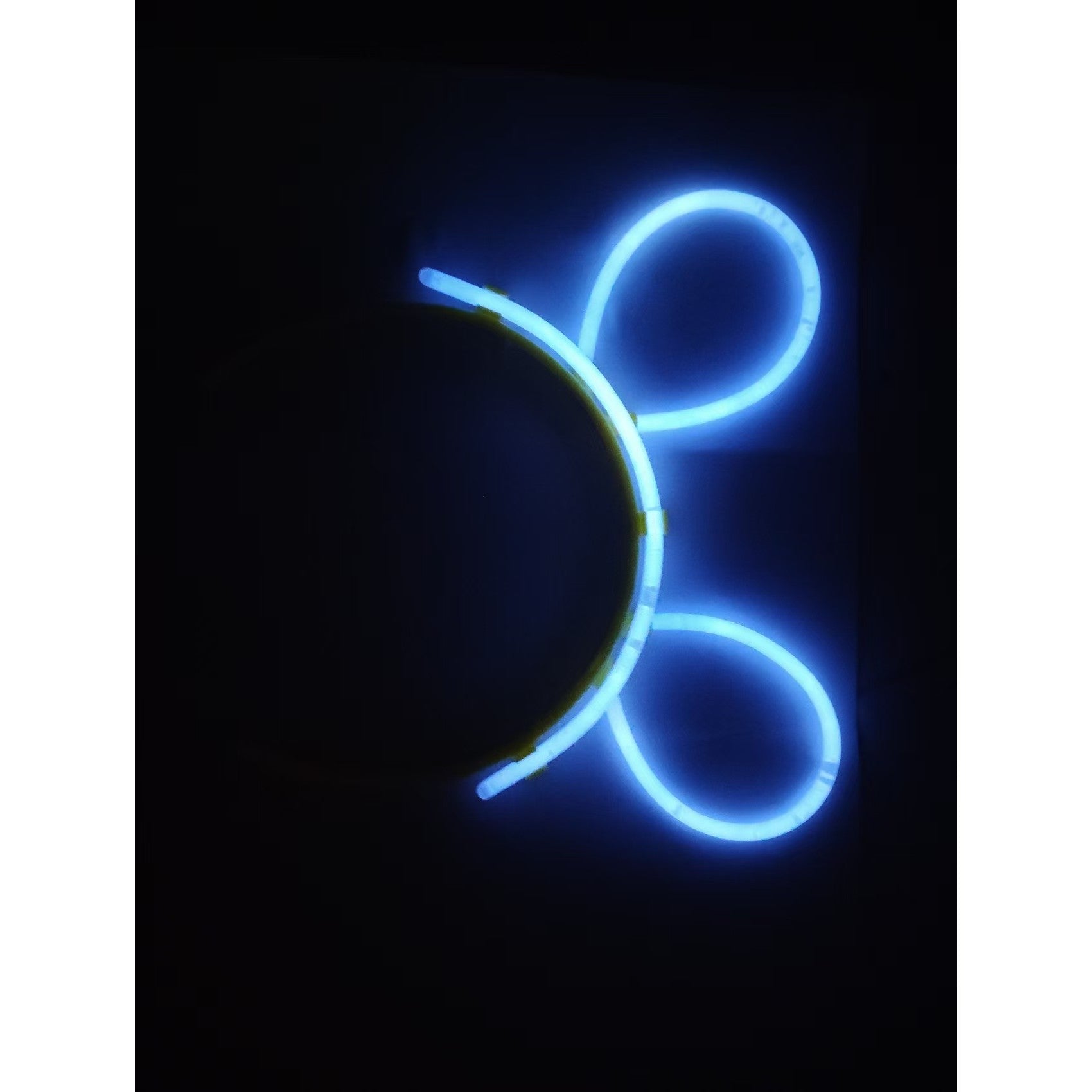 Cordeluta Decorativa, din Plastic, Fluorescenta, Accesoriu Petrecere, Albastru