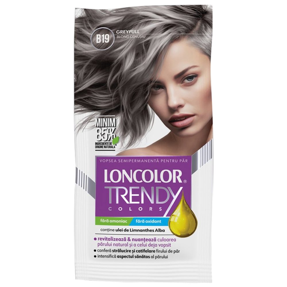 Loncolor Trendy Nuantator B19 Blond Cenusiu 2 X 25 ml