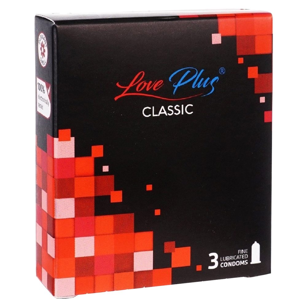 Love plus Prezervative 3 buc Classic