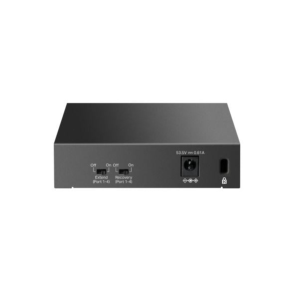 SWITCH TP-LINK 5 porturi 10/100 Mbps, 4-Port PoE carcasa metalica "LS105LP"
