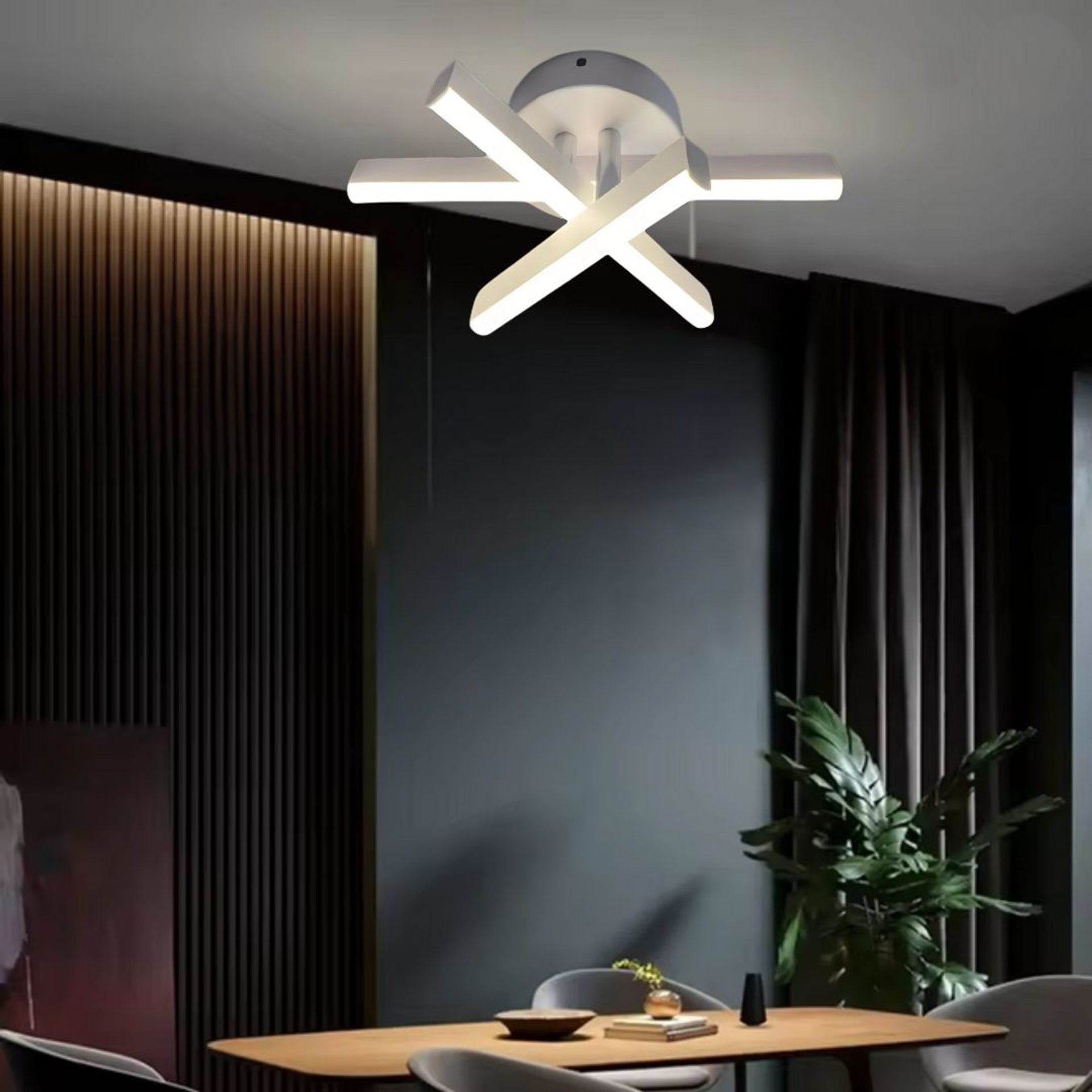 Lustra LED Diego, 26W, Alb, Metal, Lumina Rece/Calda/Neutra
